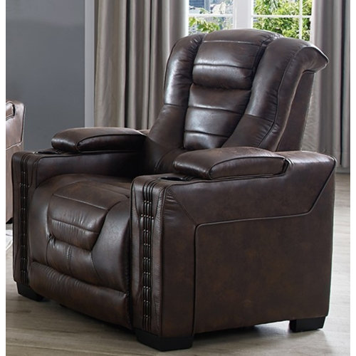 Winston Porter Deray Vegan Leather Recliner Wayfair
